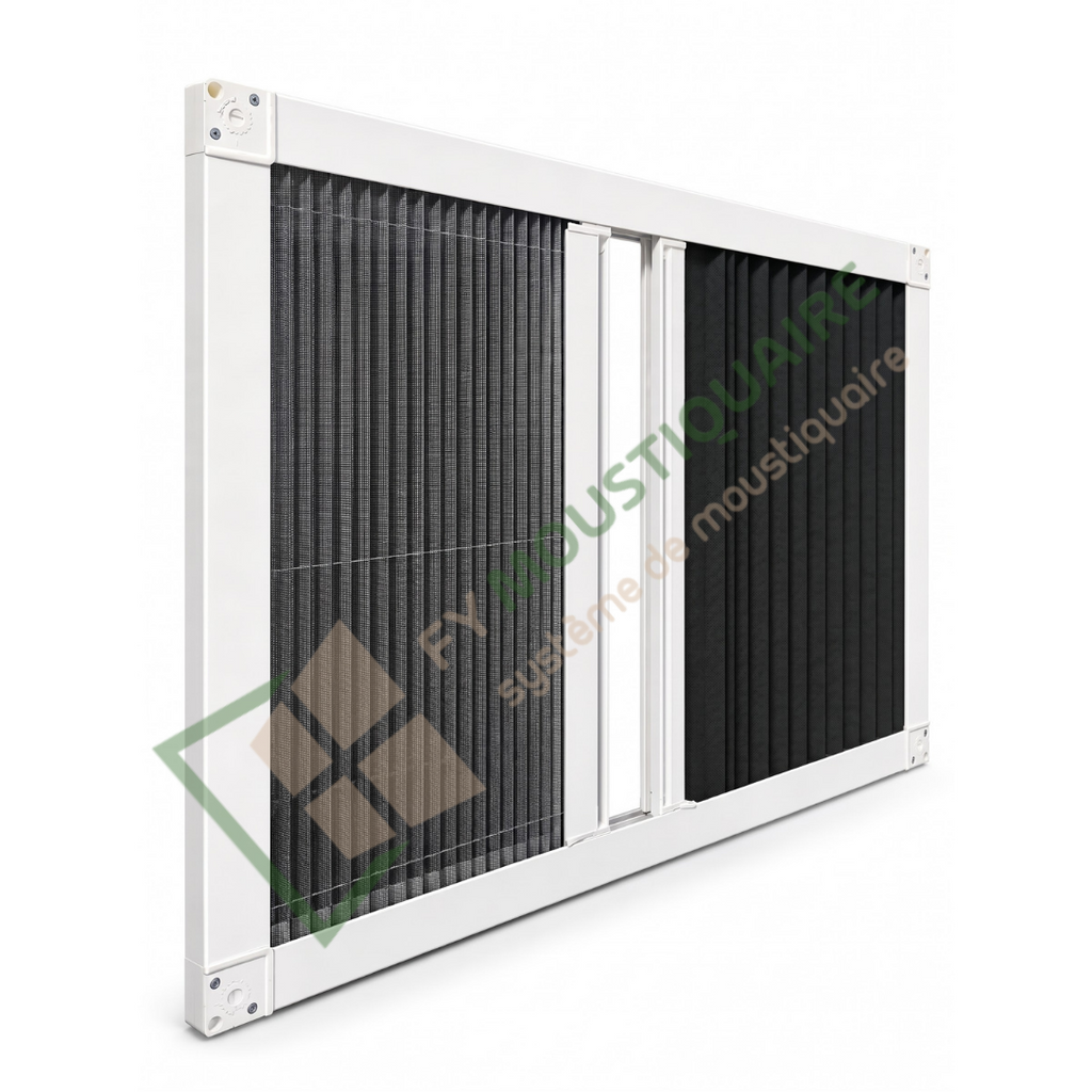 Moustiquaire Plissée & Store Occultant Honeycomb 2-en-1 | Sur-Mesure